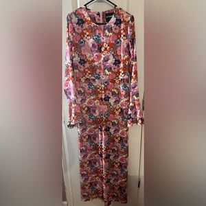 KITTENISH Floral Jumpsuit NWOT Sz Large